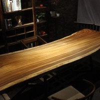 南美胡桃木实木大板餐桌画案书桌办公桌会议桌茶桌简约家具