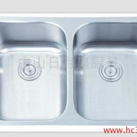 供应厂家供应 台下盆双槽SUS304-D8246北美不锈钢水槽洗菜盆 一体拉伸