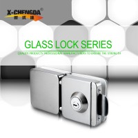 新成达X-202 不锈钢玻璃门锁 双边 方锁