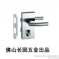 单开不锈钢长固ST-H022玻璃门锁